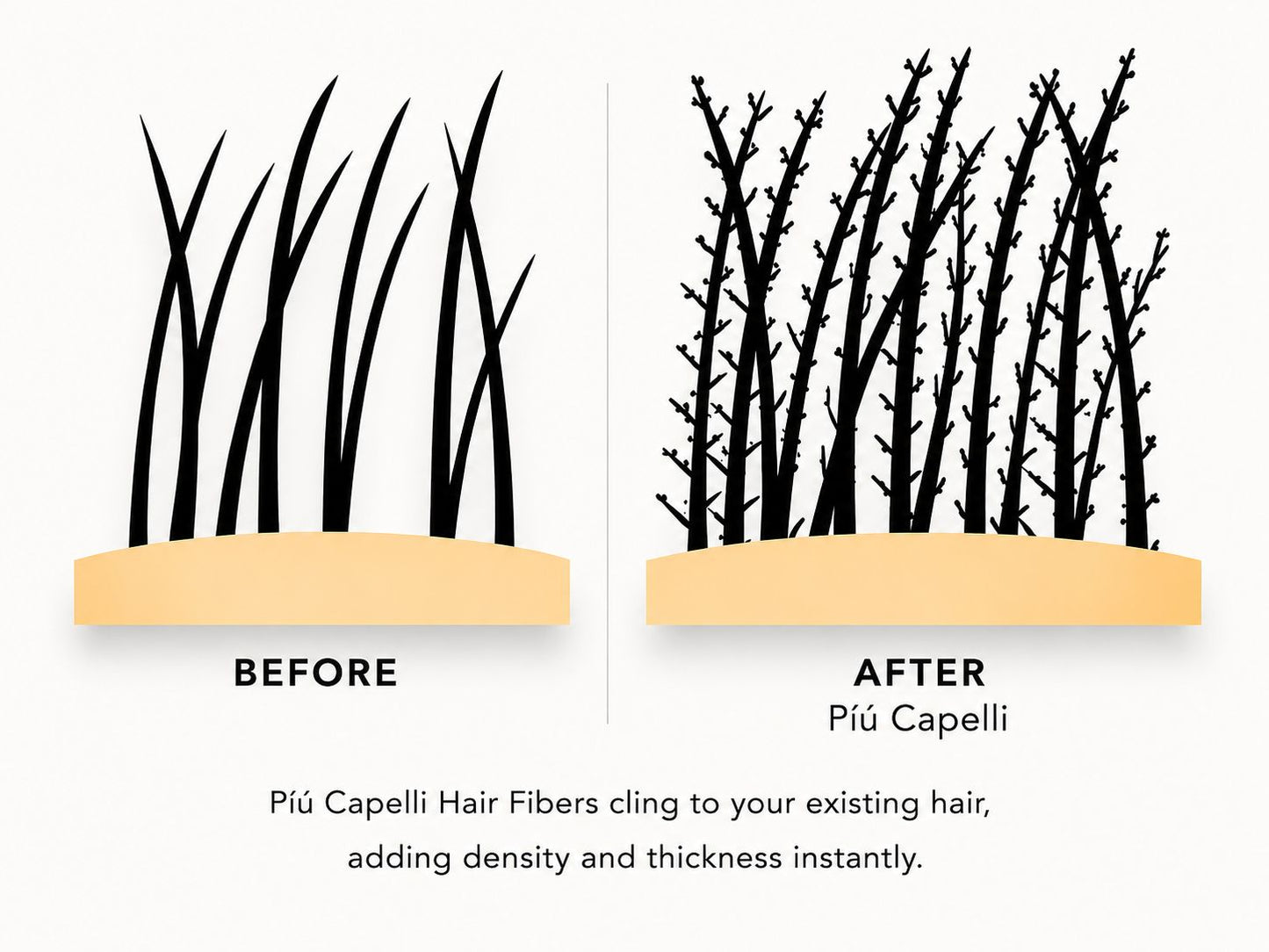 HAIR FIBERS LIGHT BROWN