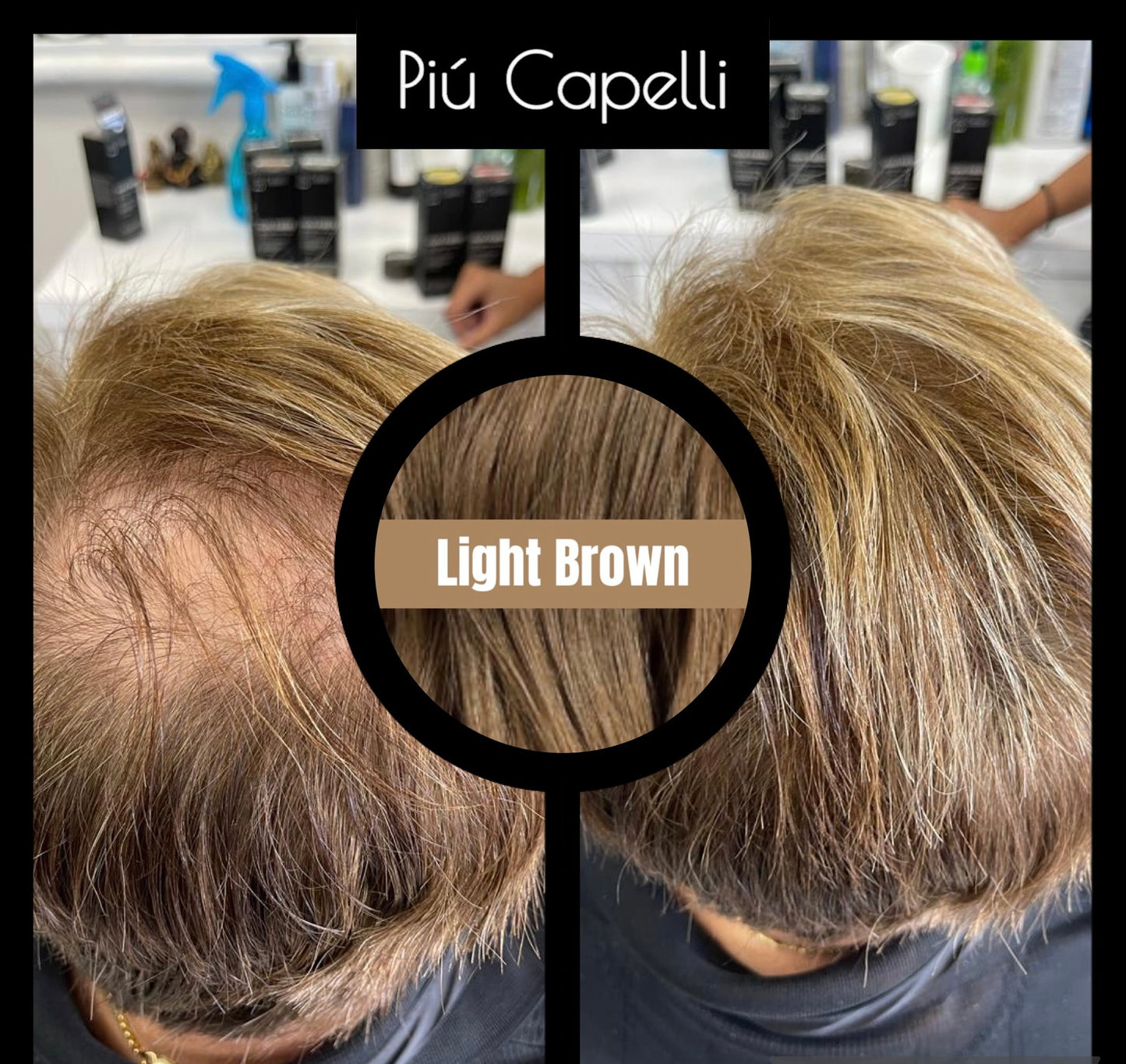 HAIR FIBERS LIGHT BROWN