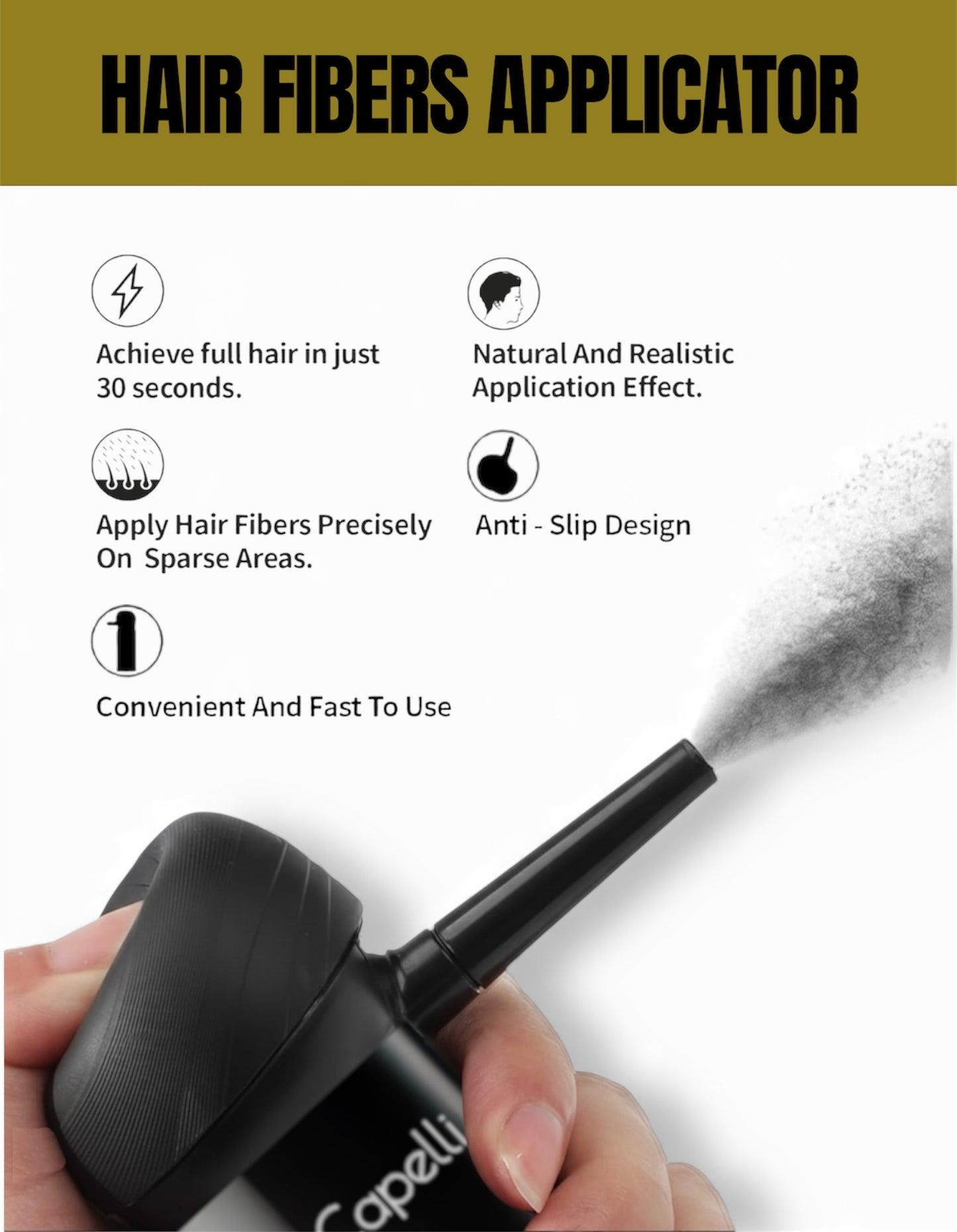 HAIR FIBERS APPLICATOR