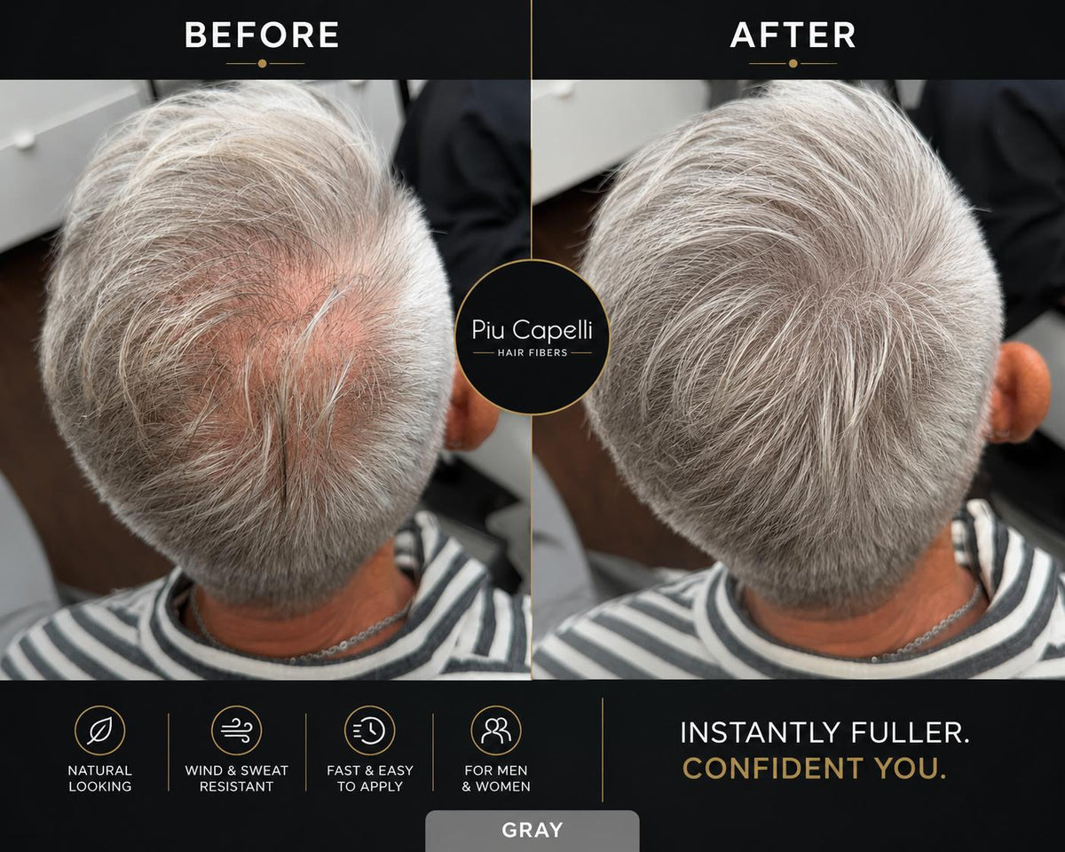 HAIR FIBERS GRAY